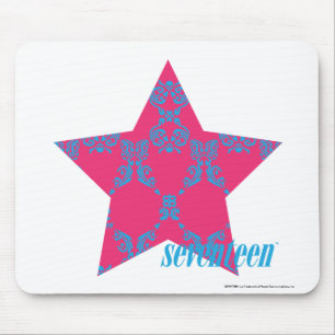 Damast Aqua-Magentarote 2 Mousepad