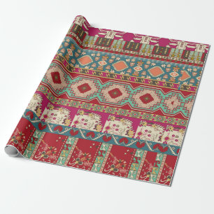 Damast, blumengeschmückt und geometrisch mit farb geschenkpapier
