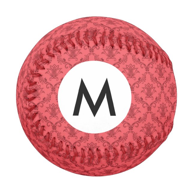 Damast-Blumenmuster Baseball (Vorderseite Links)