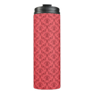 Damast-Blumenmuster Thermosbecher