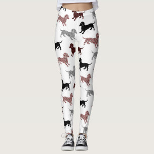 Damast-Dackeln Leggings