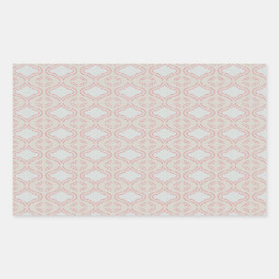 Damast digital rechteckiger aufkleber