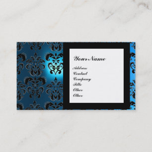 DAMAST-EDELSTEIN-MONOGRAMM, 2 Topase, violett Visitenkarte
