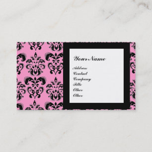 DAMAST-EDELSTEIN-MONOGRAMM, 2 Topase, violett Visitenkarte