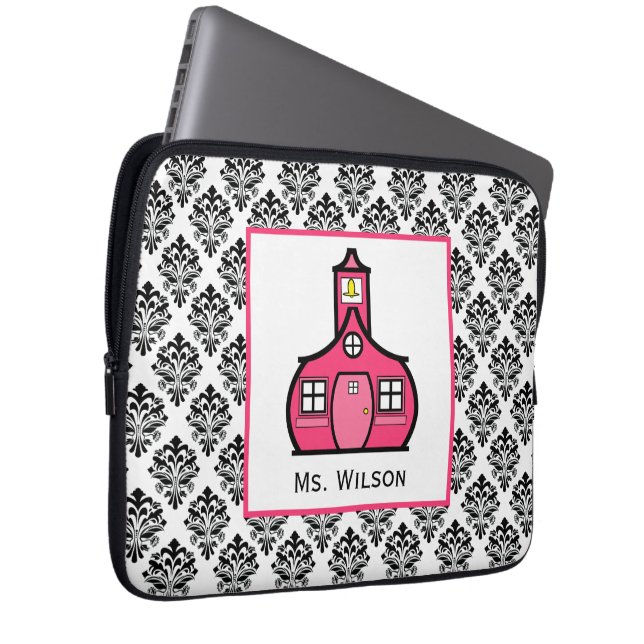 Damast-Elektronik-Tasche für Lehrer Laptopschutzhülle (Vorne Rechts)