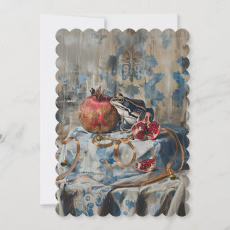 Damast - flache Einladungsgröße: 12,7 cm x 17,8 cm Save The Date