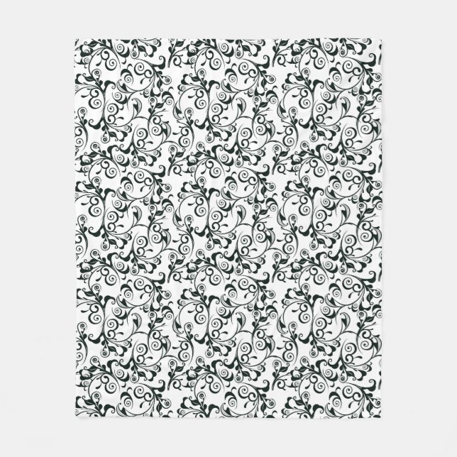 Damast Fleecedecke (Vorderseite)