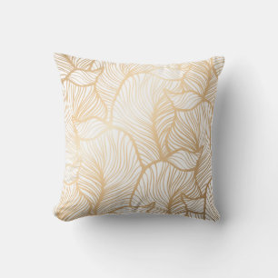 Damast floral gold kissen