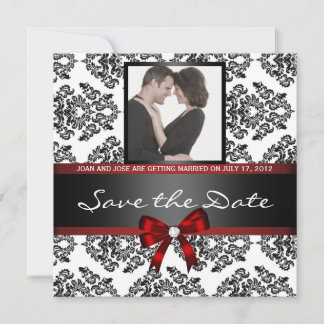 Damast Foto zur Vorabanzeige Save The Date
