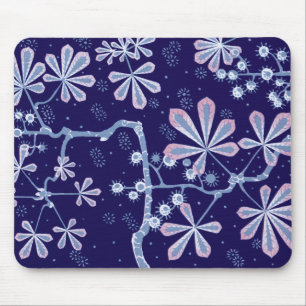 Damast-Frostblumen-Mauspad Mousepad