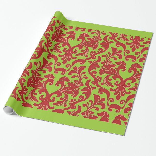 Damast Geschenkpapier (Ungerollt)