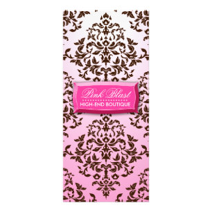 Damast-Gestell-Karte der rosa Explosions-311 Werbekarte