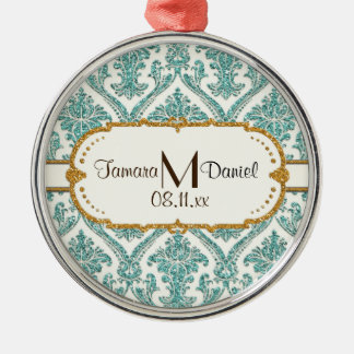 Damast-Glitzer Ornament Aus Metall