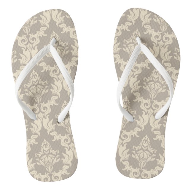 Damast-Hintergrund Flip Flops (Fußbett)