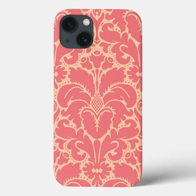 Damast-Hintergrund im Barockstil Case-Mate iPhone Hülle (Rückseite)