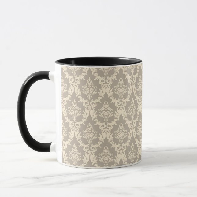 Damast-Hintergrund Tasse (Links)