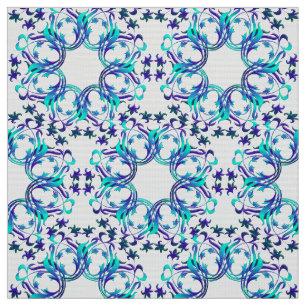 Damast kreist Muster ein Stoff