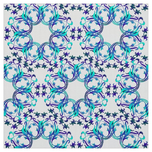 Damast kreist Muster ein Stoff (Muster)