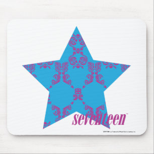 Damast Lila-Aqua 2 Mousepad