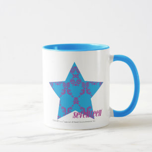 Damast Lila-Aqua 2 Tasse