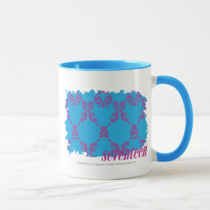 Damast Lila-Aqua 4 Tasse