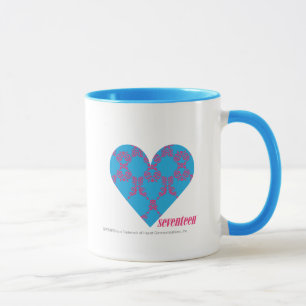 Damast Magentarot-Aqua 3 Tasse