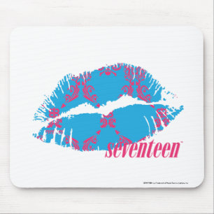 Damast Magentarot-Aqua Mousepad