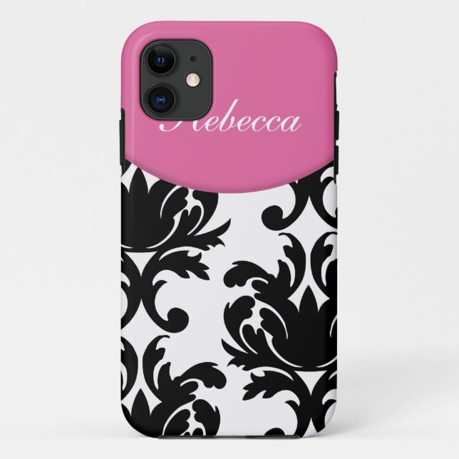 Damast-Monogramm iPhone 5S Hüllen (Rückseite)