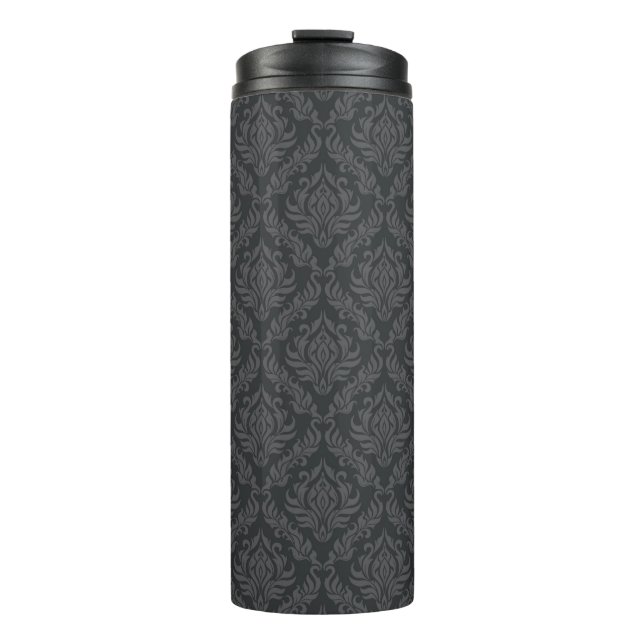 Damast-Muster 6 Thermosbecher (Vorderseite)