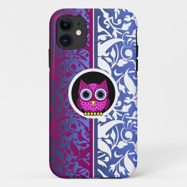 Damast-Muster mit Esel Case-Mate iPhone Hülle (Rückseite)