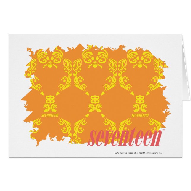 Damast orangegelbe 4 (Vorderseite (Horizontal))