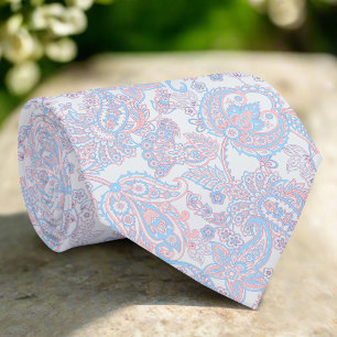 Damast-Paisley-nahtloses Vektor-Blumenmuster Krawatte