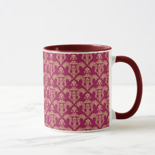 Damast Tapete 4 Tasse