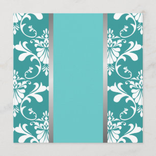 Damast-u. Band-Hochzeits-Einladung Einladung