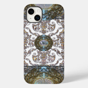 Damast Veyla Barock Monogramm Case-Mate iPhone 14 Plus Hülle