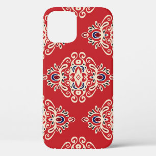 Damast-Vintage: Nahtloses Muster mit florierendem Case-Mate iPhone Hülle