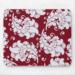 Damast-Vintage-Paisley-Tapete Blumenmuster Mousepad