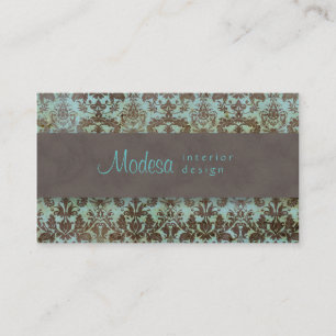 Damast-Visitenkarte-Innenarchitektur Visitenkarte