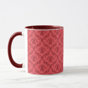 Damastblumenmuster Tasse