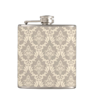 Damasthintergrund Flachmann