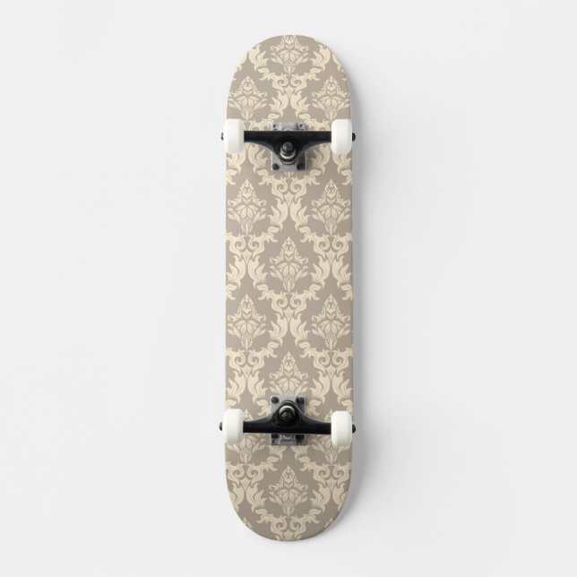 Damasthintergrund Skateboard (Vorderseite)