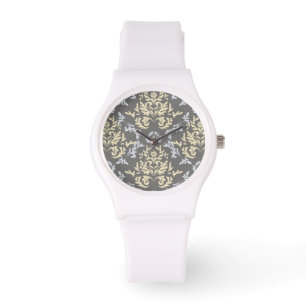 Damastmuster Armbanduhr