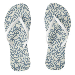 Damastmuster auf Steigungshintergrund 2 Flip Flops