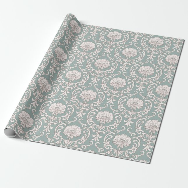 Damastmuster Geschenkpapier (Ungerollt)