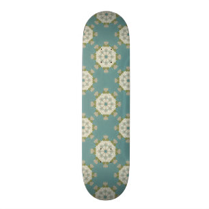 Damastmuster mit abstrakten Elementen Skateboard