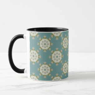 Damastmuster mit abstrakten Elementen Tasse