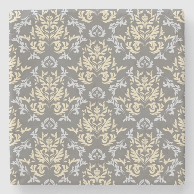 Damastmuster Steinuntersetzer (Vorderseite)