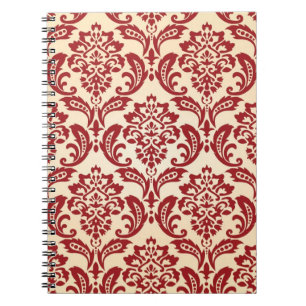 Damastmustertapete Notizblock