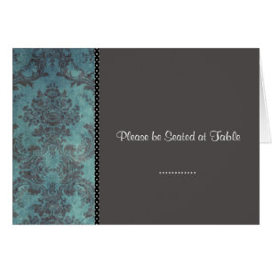 Damastsilber; Platzkarte