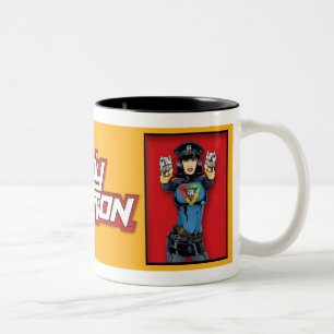 Dame Action Mug Zweifarbige Tasse